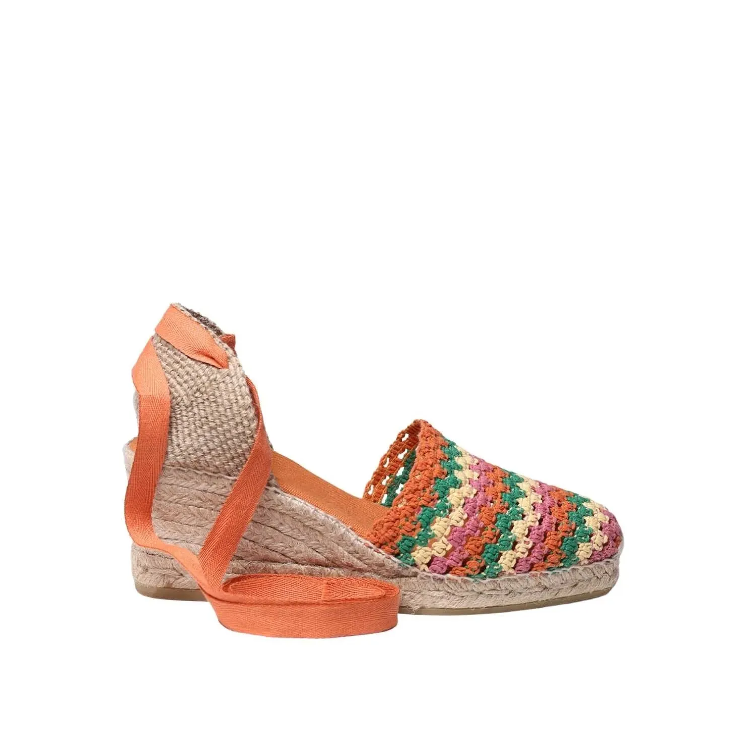 Multicolored Cotton Blend Espadrilles For Women - Georgina