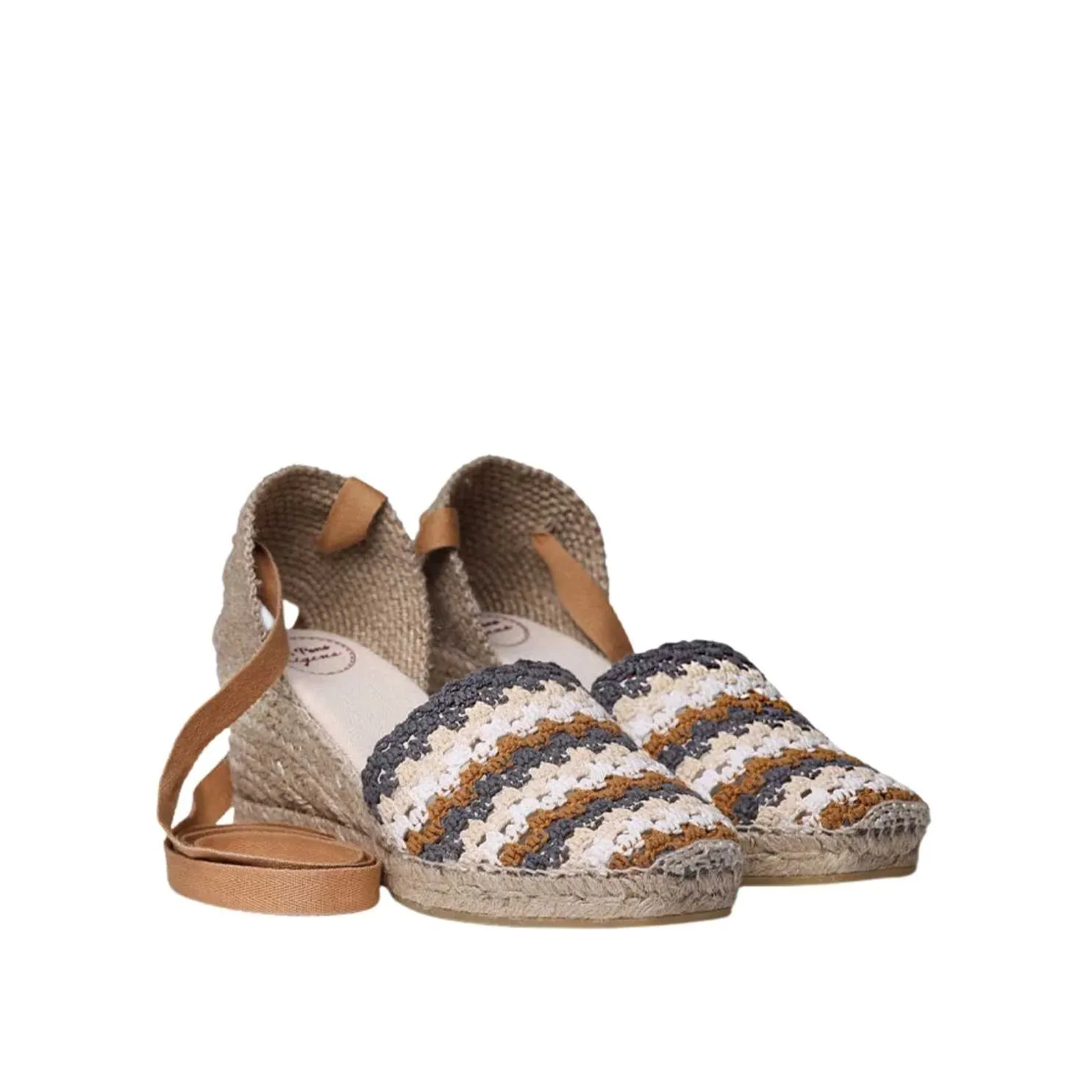 Multicolored Cotton Blend Espadrilles For Women - Georgina