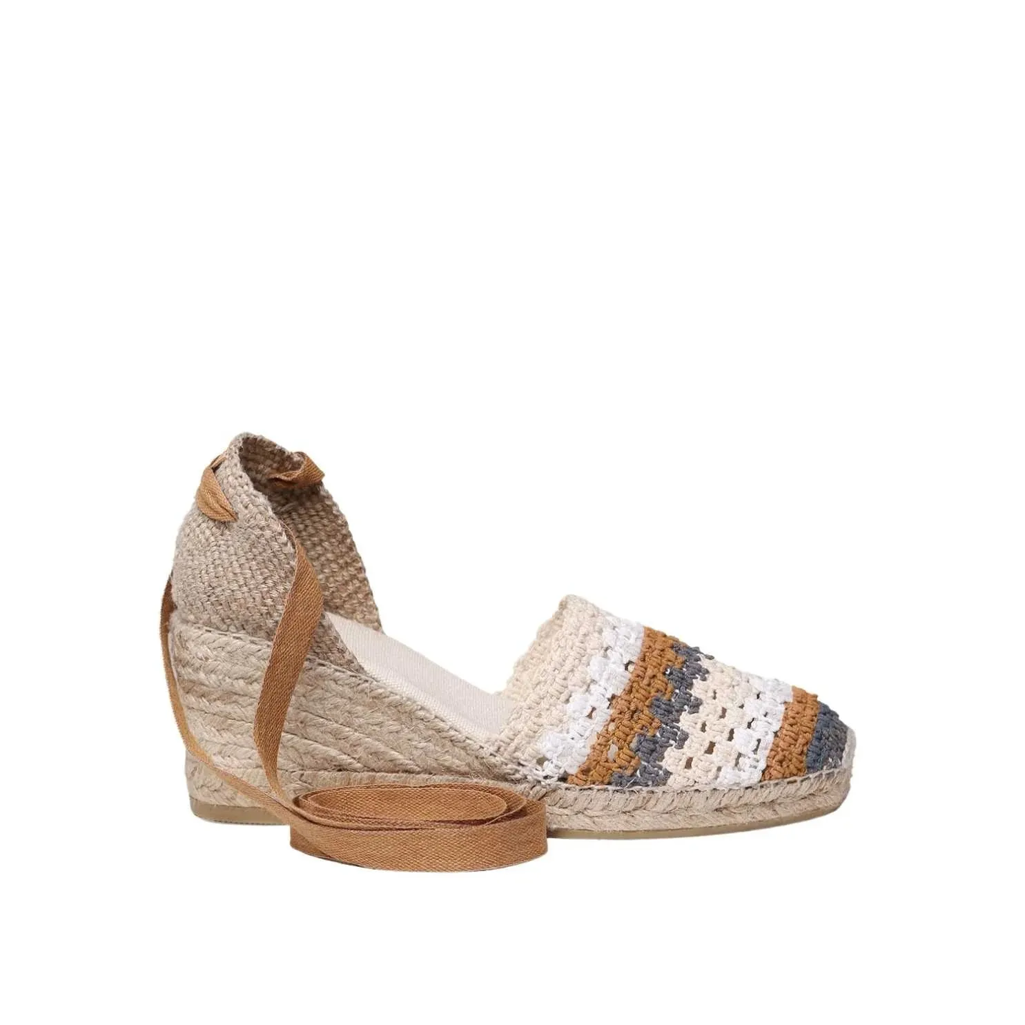 Multicolored Cotton Blend Espadrilles For Women - Georgina