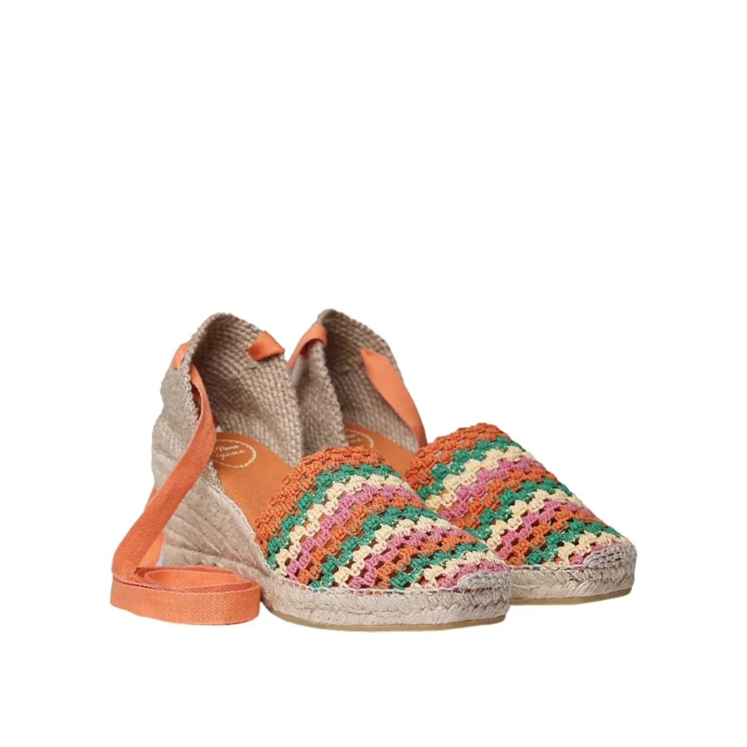 Multicolored Cotton Blend Espadrilles For Women - Georgina