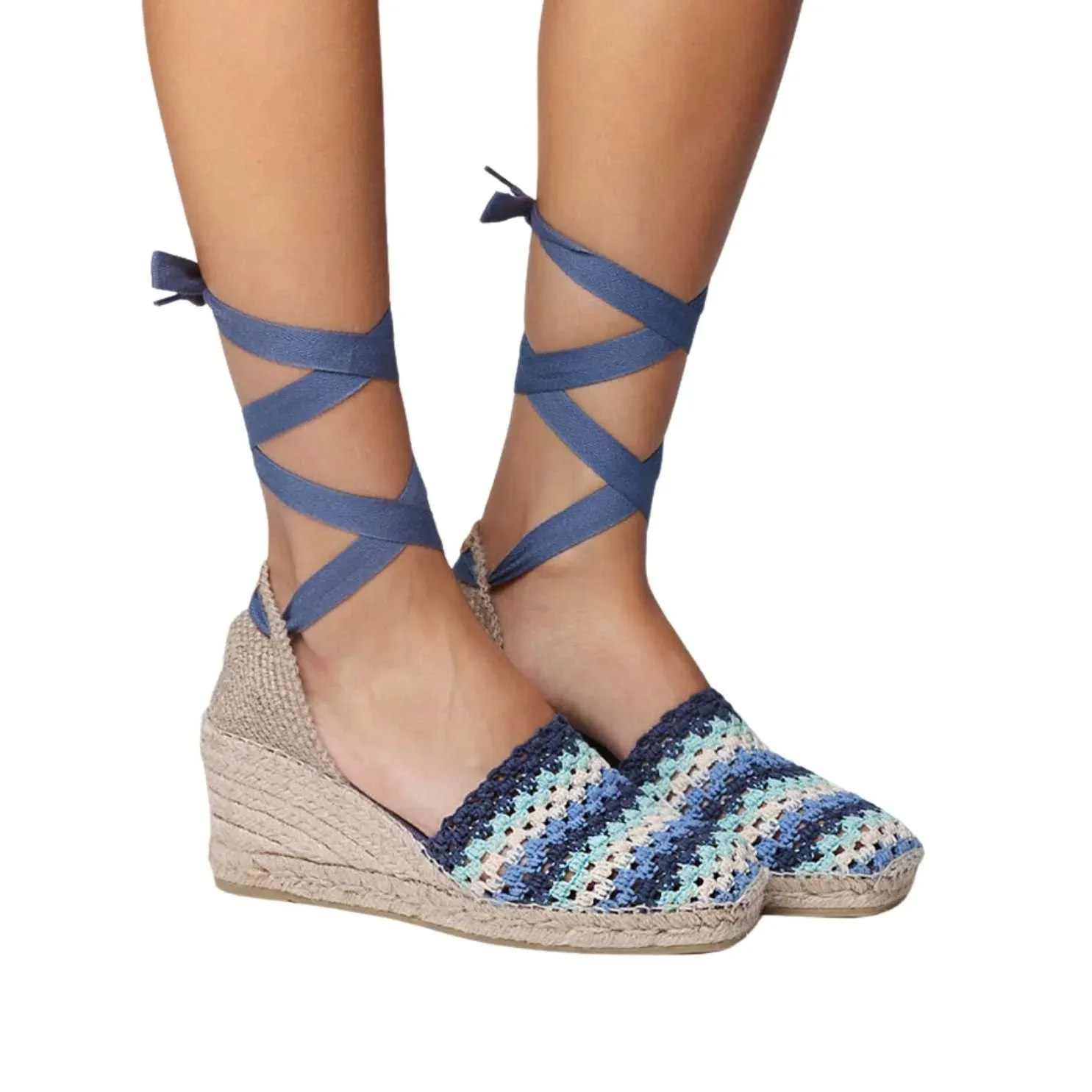 Multicolored Cotton Blend Espadrilles For Women - Georgina