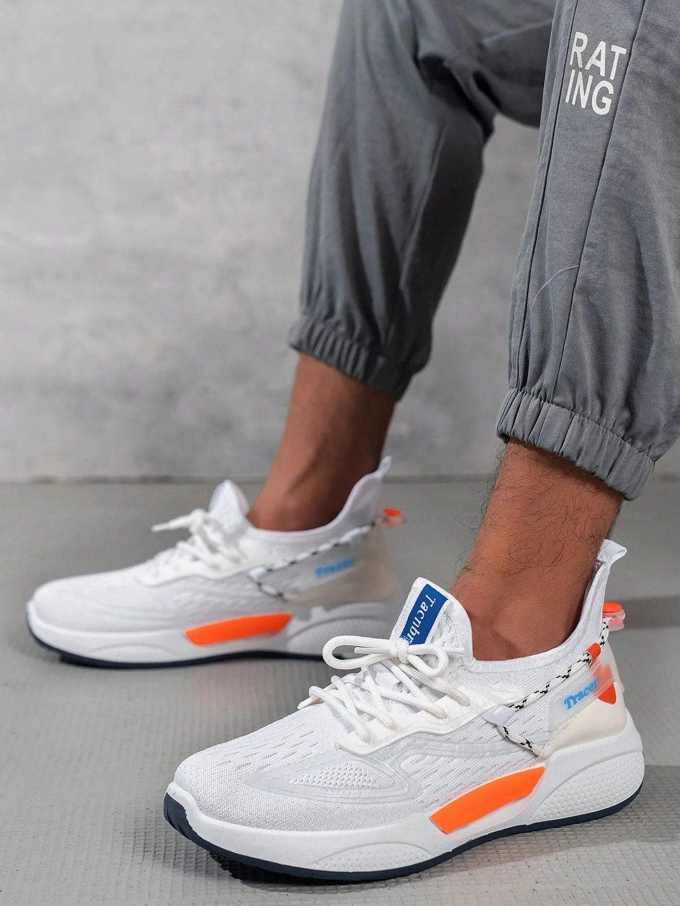 New Stylish And Durable Men's Running Shoes - Breathable, All-Day Comfort, Non-Slip Lace-Up Design - Perfect For Outdoor Adventures