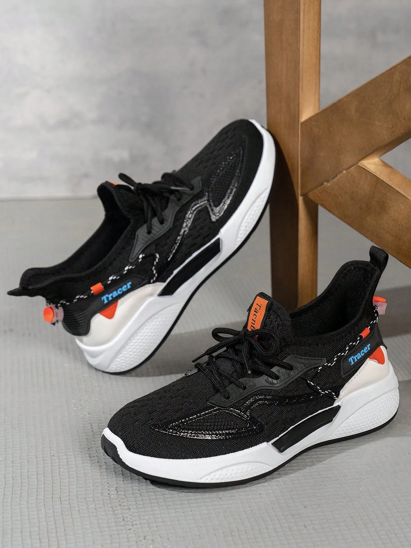 New Stylish And Durable Men's Running Shoes - Breathable, All-Day Comfort, Non-Slip Lace-Up Design - Perfect For Outdoor Adventures