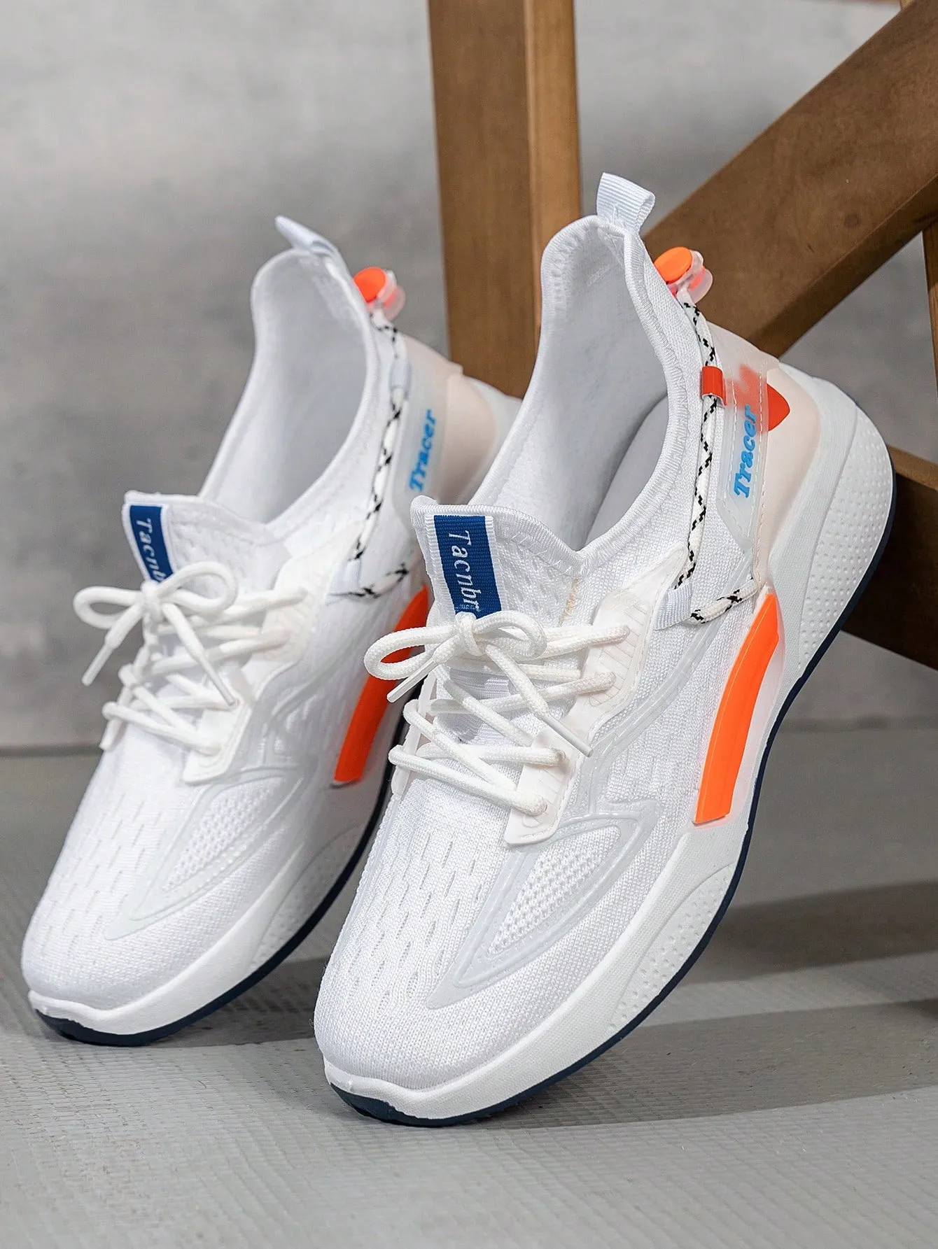 New Stylish And Durable Men's Running Shoes - Breathable, All-Day Comfort, Non-Slip Lace-Up Design - Perfect For Outdoor Adventures