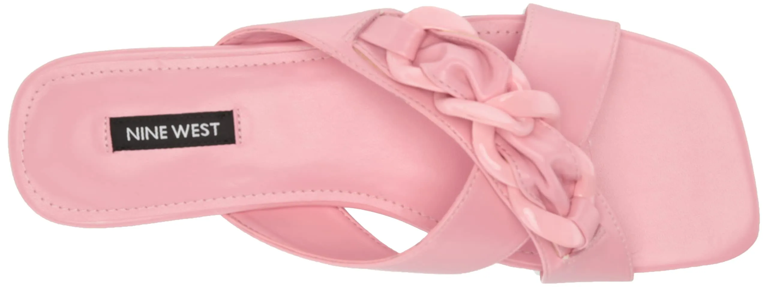 Nine West Misty Light Pink Fashion Slip On Open Rounded Toe Straps Sandals