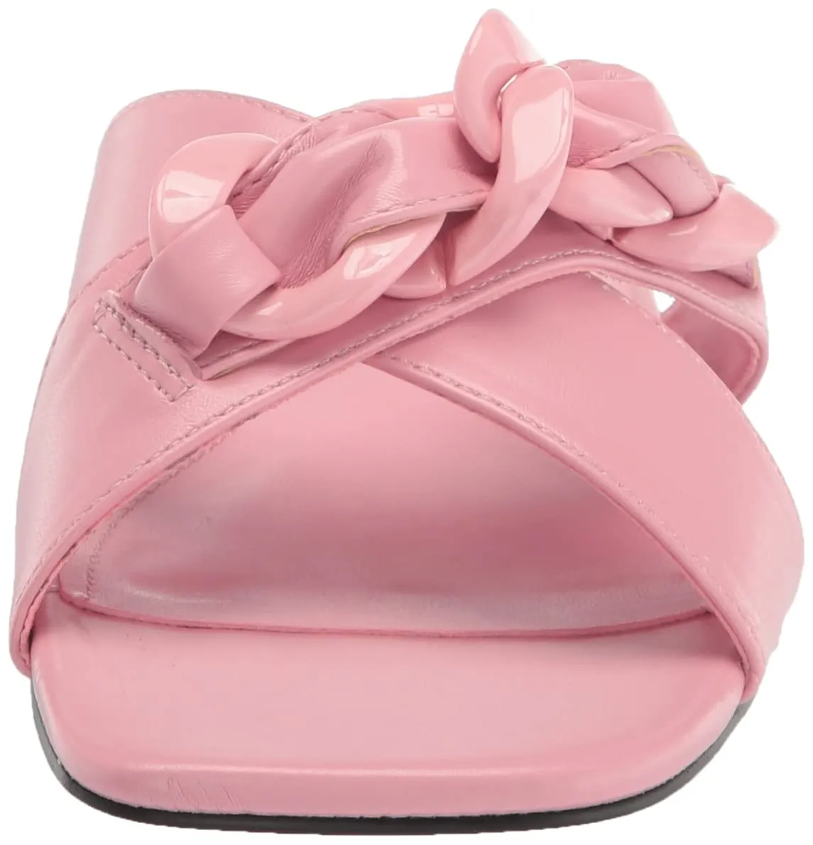 Nine West Misty Light Pink Fashion Slip On Open Rounded Toe Straps Sandals