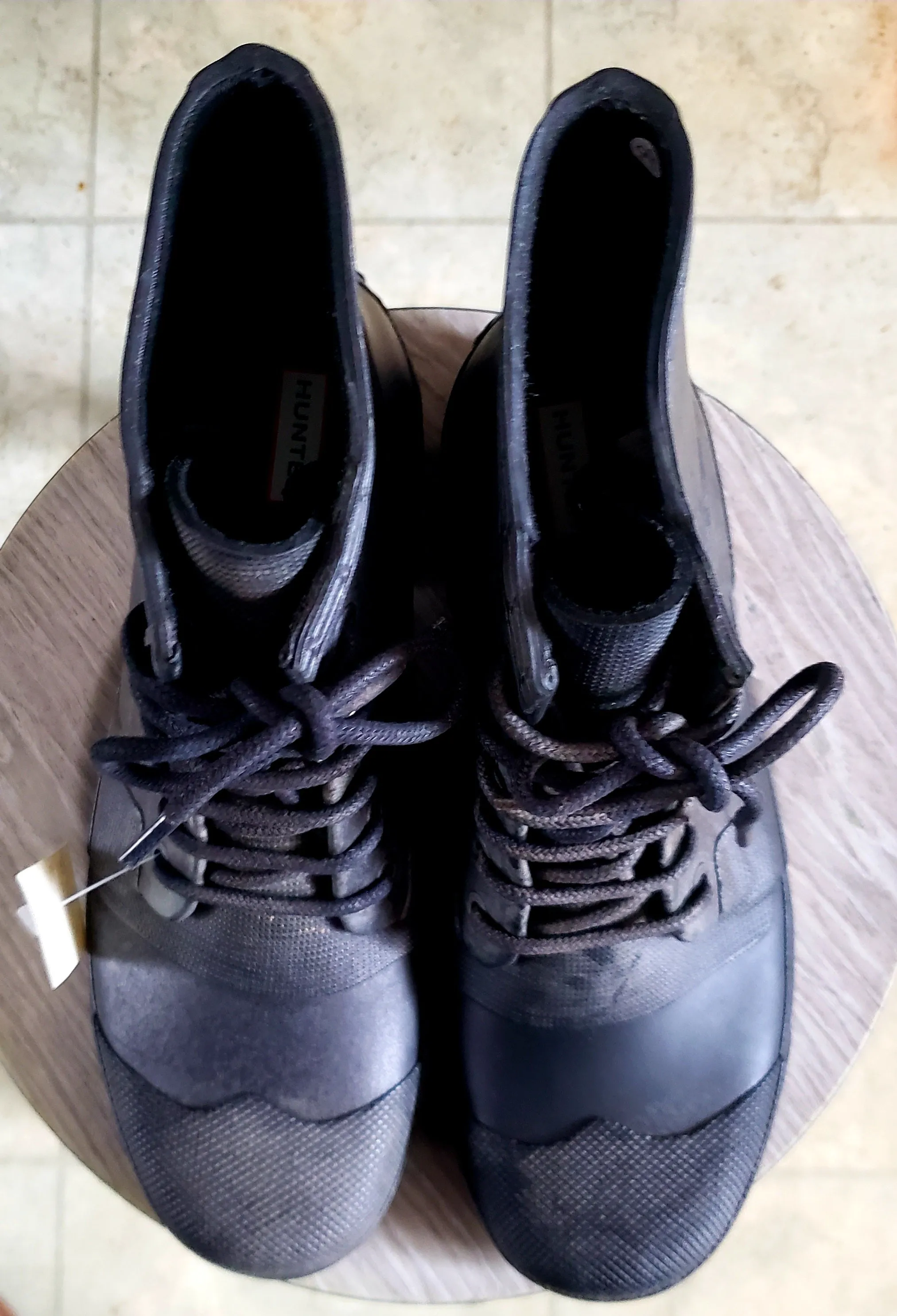 Original Hunter Lace Up Wellies Mens 12, SOLD