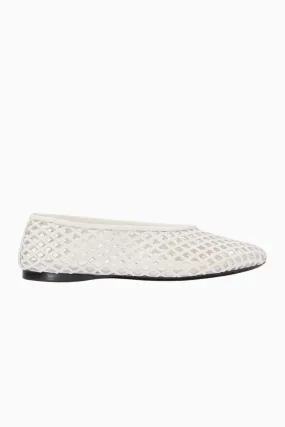 Proenza Schouler Tee Perforated Ballerina Flats - Ivory