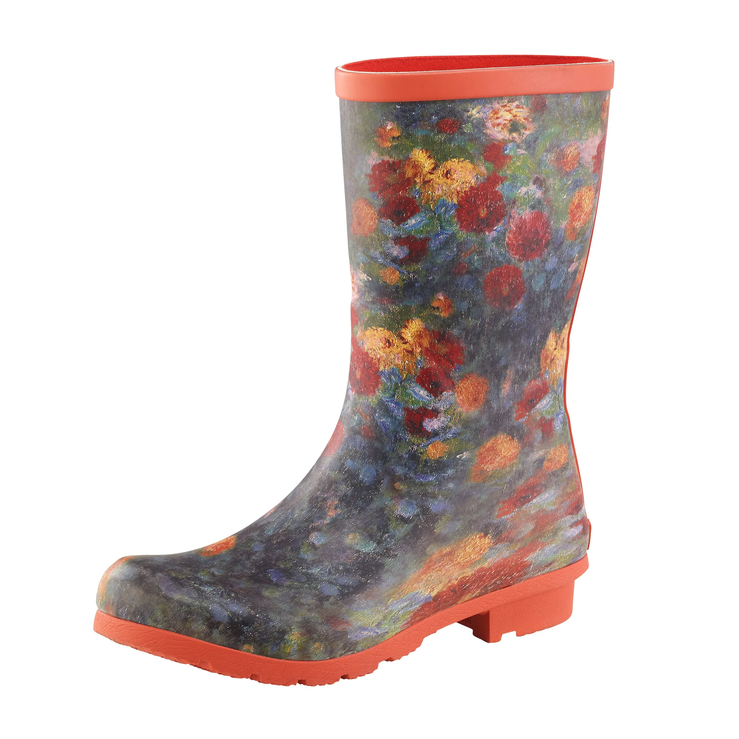 Renoir Le Jardin rue Cortot a Montmarte Mid-Calf Rain Boot