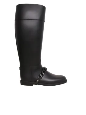 Rubber Chain-Link Rain Boots