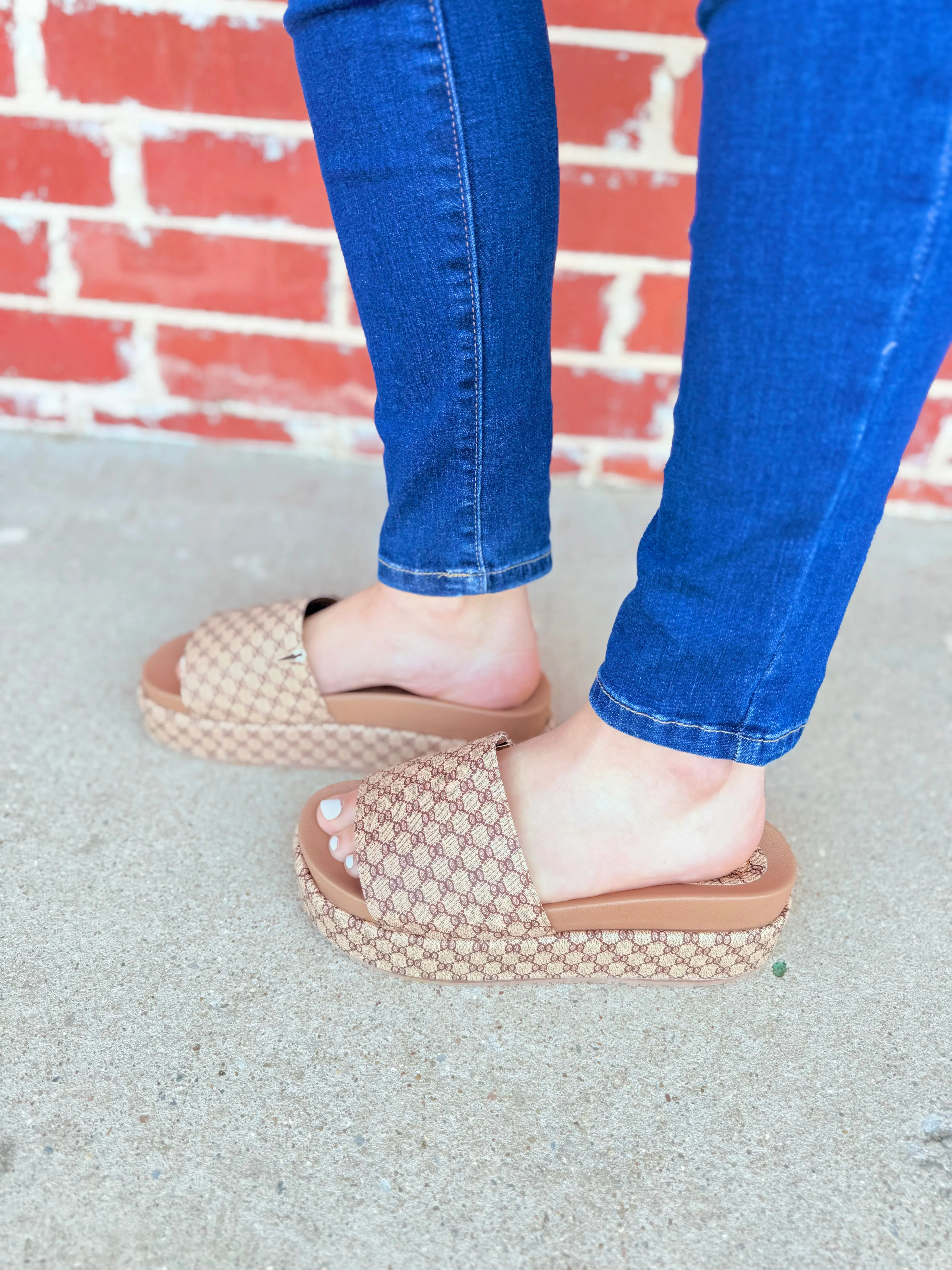 Tan Tina Platform Sandal