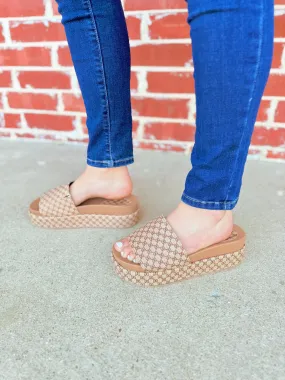 Tan Tina Platform Sandal