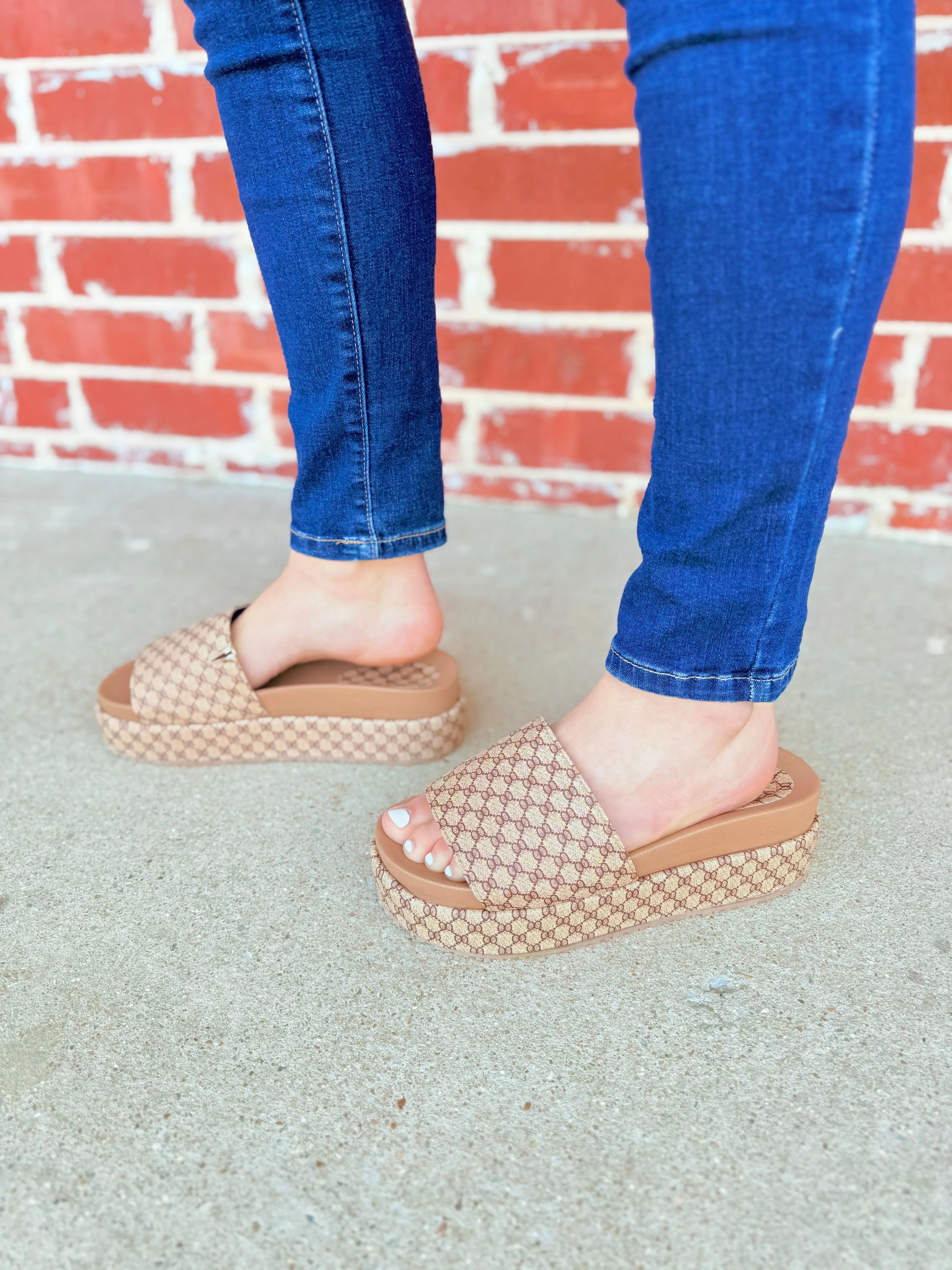 Tan Tina Platform Sandal