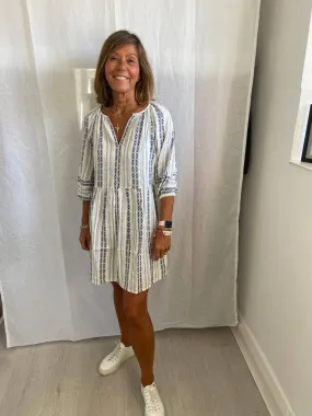 V Nona dress in ocean