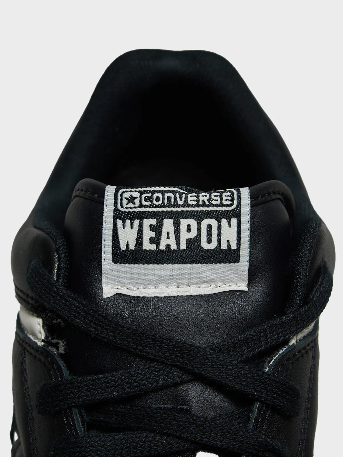 Weapon Sneakers in Black/Egret/Vintage White