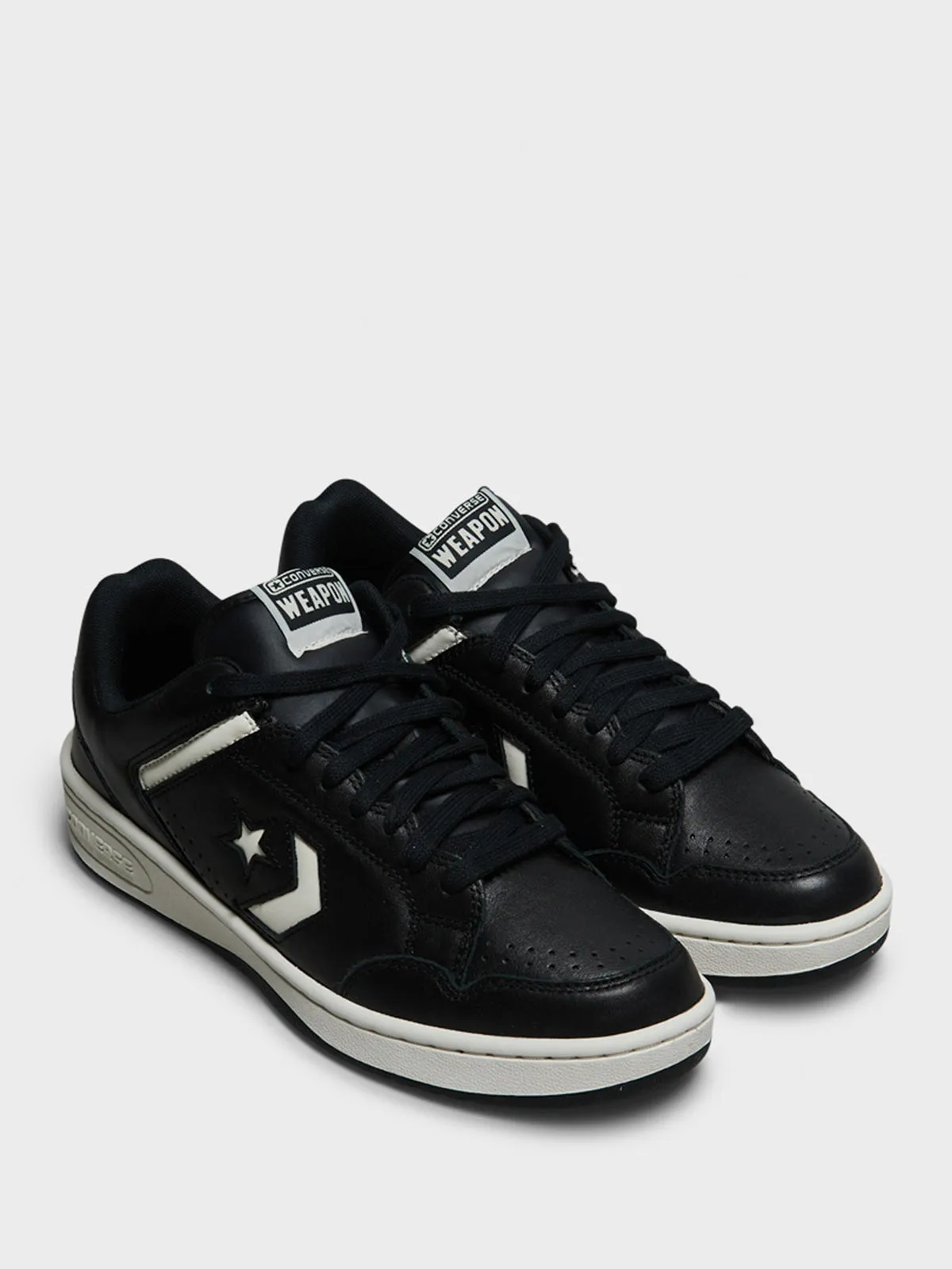 Weapon Sneakers in Black/Egret/Vintage White