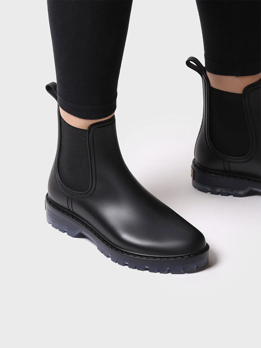 Women's Chelsea-style Waterproof Ankle boot in Black - CONEY