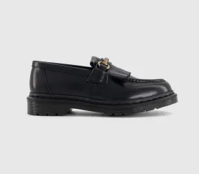 Womens Dr.Martens Adrian Snaffle Loafer Black Polished Smooth
