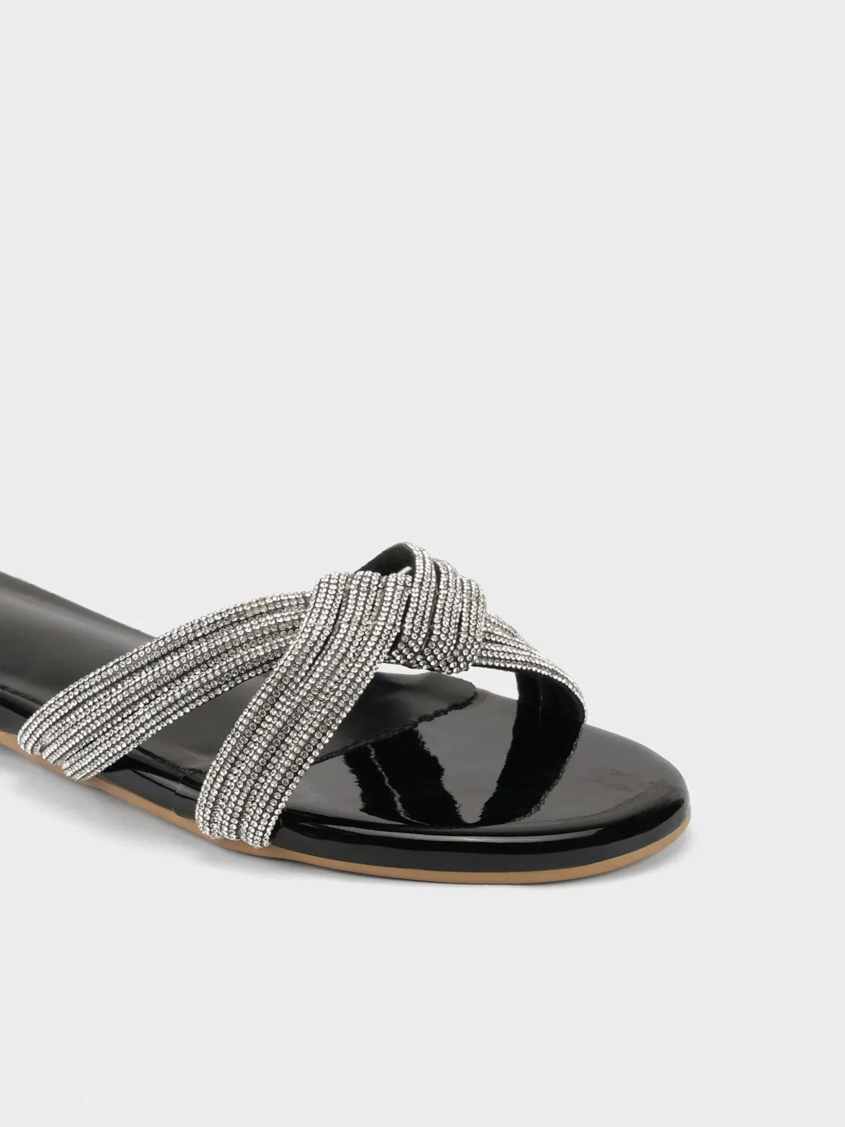 Women's "ANIKE"Crystals Evening Slippers
