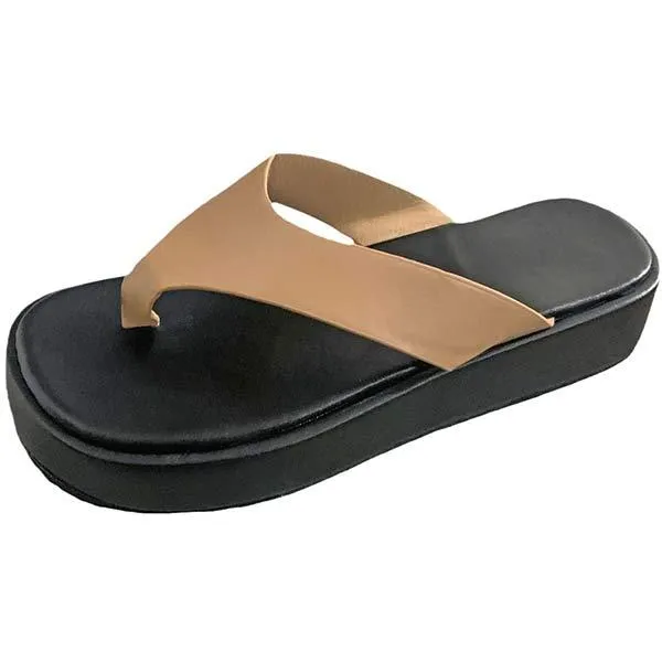 Women's Thick-Soled Fashion Flip-Flops 37995787C