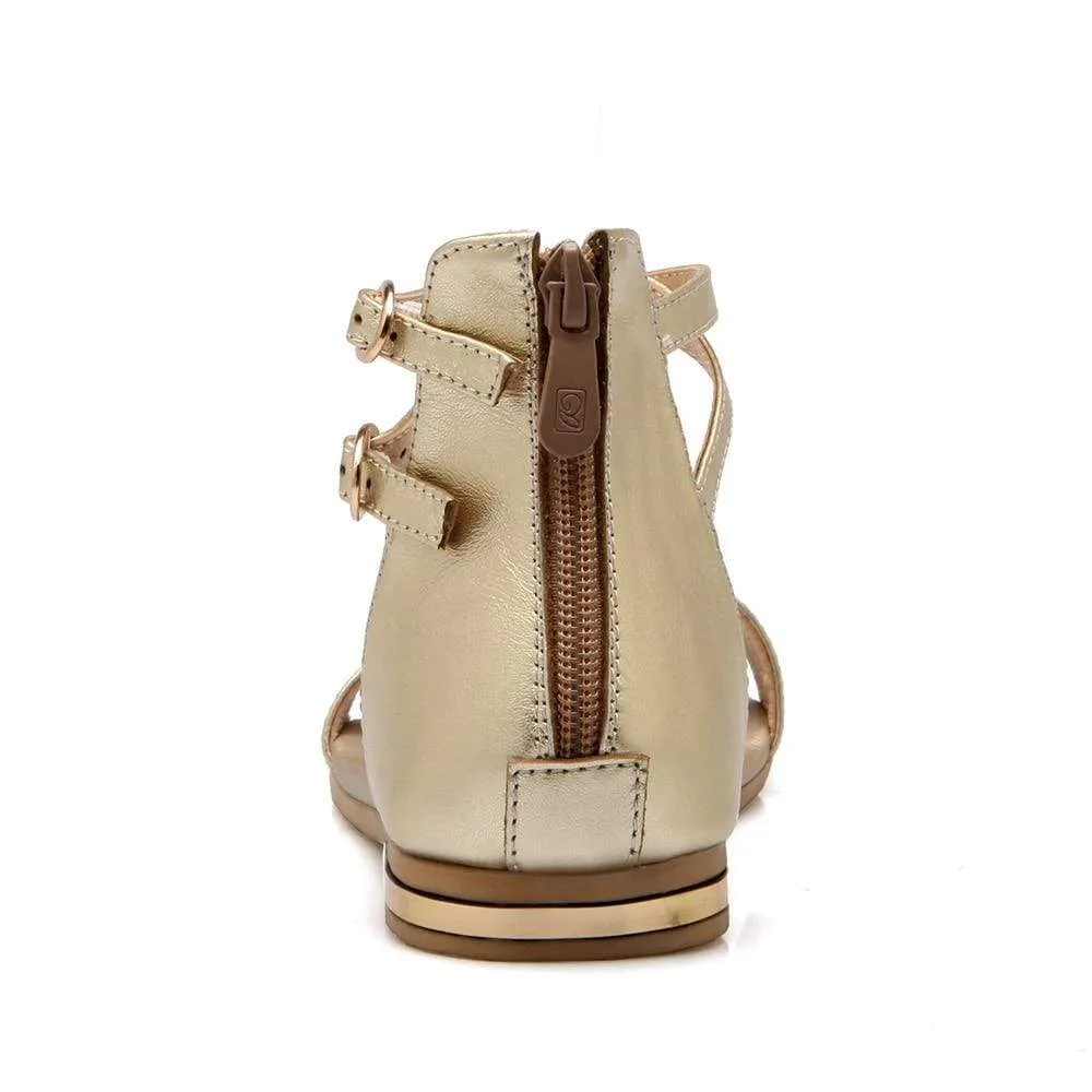 ZOGEER Gold Sandals