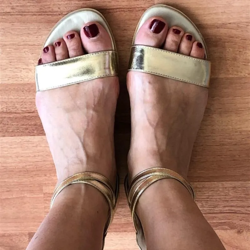 ZOGEER Gold Sandals